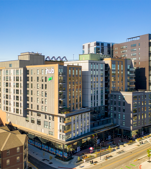 The exterior of Hub State Street
